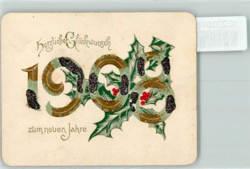 Jahreszahl 1908 - Neujahr Glimmer - keine AK