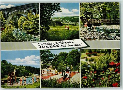Marienberg Schwimmbad Minigolf Viadukt Rückseite mit Abschürfungen bzw Kleberesten