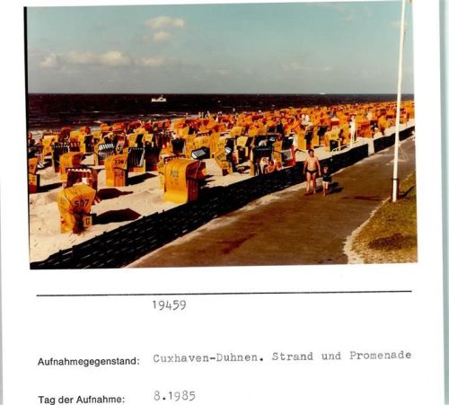 Duhnen Foto montiert auf Karton