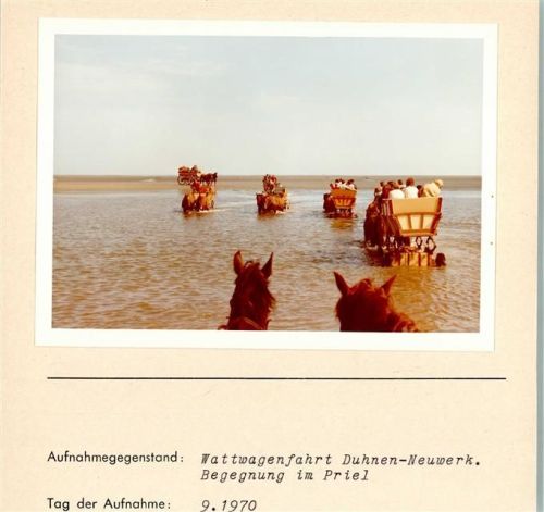 Duhnen Foto montiert auf Karton