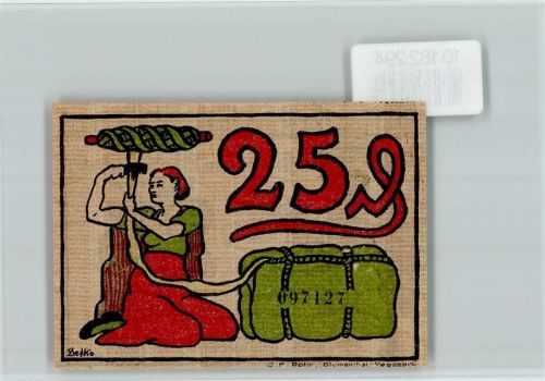 Blumenthal Notgeld Handwerker Hammer Kräne Spindel