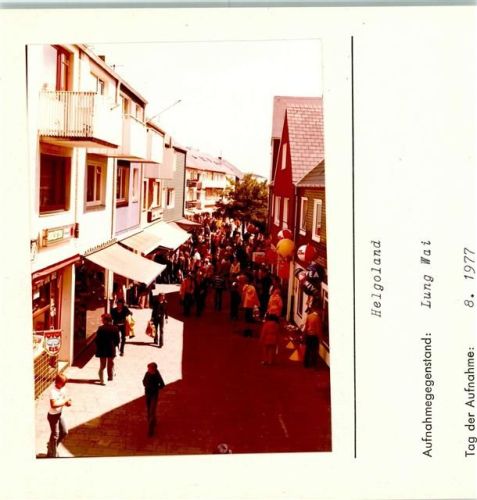 Helgoland Lung Wai Foto montiert auf Karton