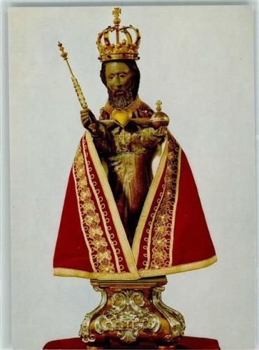 Bettbrunn Wallfahrtskirche Gnadenbild St. Salvator Rückseite mit Abschürfungen bzw Kleberesten