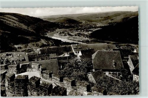 Dilsberg Höhengasthaus Schöne Aussicht Rückseite mit Abschürfungen bzw Kleberesten