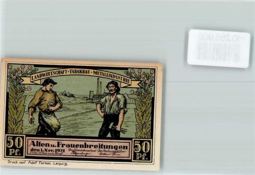 Frauenbreitungen Notgeld 50 Pfennig Flügelaltar