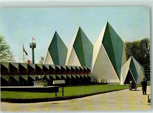 Brüssel 1958 Expostition Universelle de Bruxelles Pavillon von Gross-Britannien