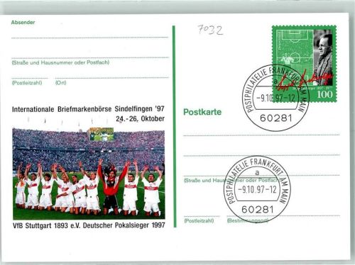 Sindelfingen Int. Briefmarkenbörse 97 VfB Stuttgart Pokalsieger 1997