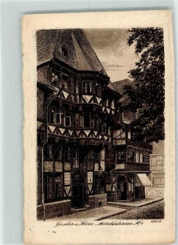 Goslar 1911 Radierung Marktkasse