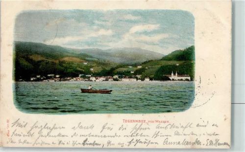 Tegernsee 1898 Tergersee Ruderboot