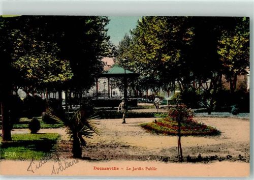 Decazeville 1909 Le Jardin Public AK