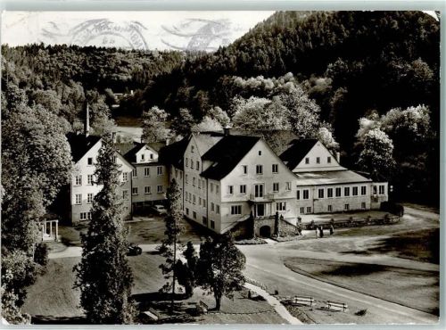 Rottenburg Rückseite mit Abschürfungen bzw Kleberesten Sanatorium