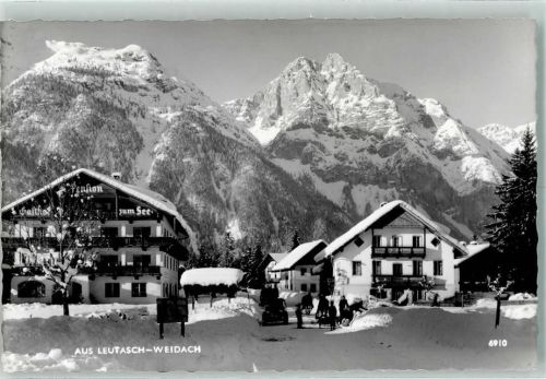 Leutasch 1968 Winter Pension zum See
