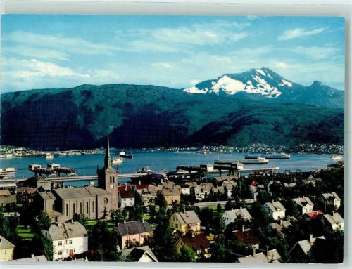Narvik Parti fra byen med kirken