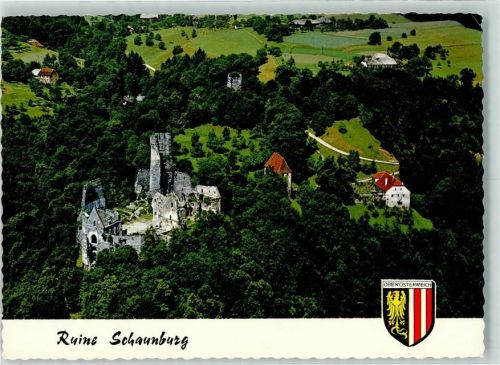 Eferding Fliegeraufnahme Ruine Schaumburg