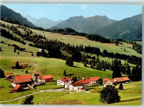 Jungholz Blick auf Rotspitze und Spießer Langenschwand