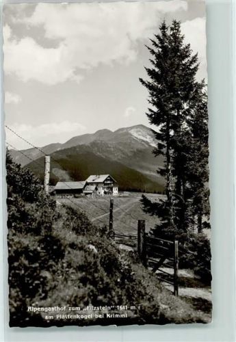 Filzstein Alpengasthof zum Filzstein am Plattenkogel Hüttenstempel