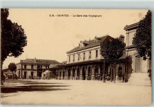 Saintes 1918 La Gare AK