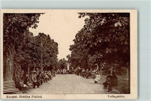 Focsani 1917 Volksgarten AK