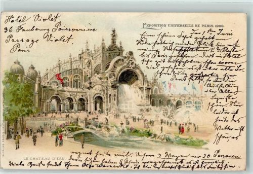 Paris 1900 Le Chateau d`Eau Verlag Künzli 1900 AK