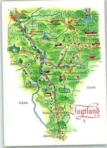 Adorf Vogtland 1 Landkarte