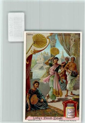 Der Fächer in Indien, Volkstypen, Sammelbild Liebig