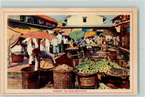Jakarta Marktszene Niederländische Kolonien