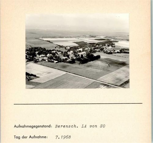 Berensch Luftaufnahme von SO Foto montiert auf Karton
