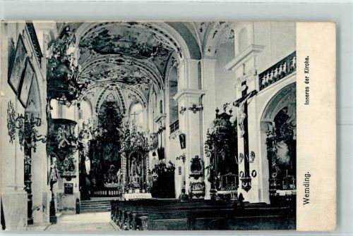 Wemding 1909 Kircheninneres