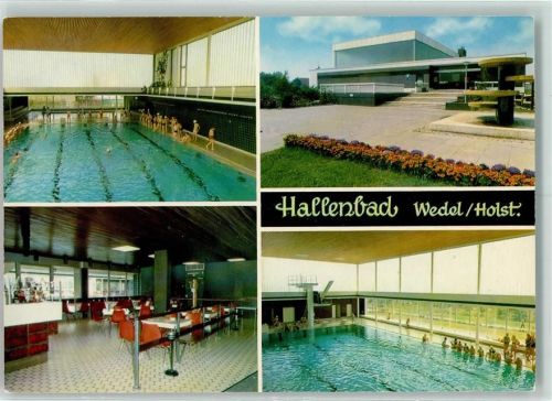 Wedel Hallenbad Rückseite mit Abschürfungen bzw Kleberesten