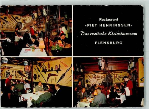 Flensburg Gasthaus Piet Henningsen Gastraum Innenansicht