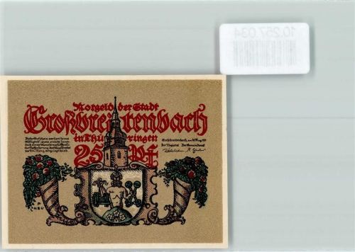 Großbreitenbach Notgeld 25 Pfennig