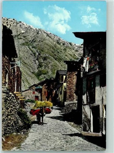 Canillo Vieille ru pittoresque Esel