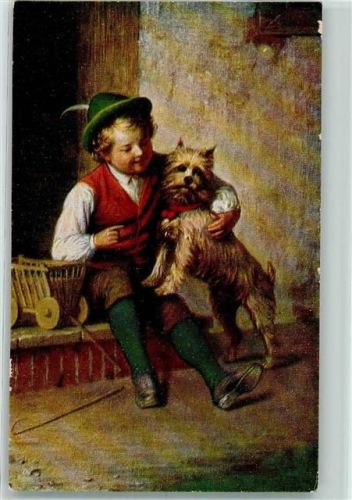 1926 Kind Spielzeug Hund AK
