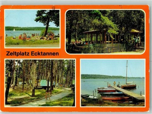 Waren Campingplatz Ecktannen Badestrand Bootsanlegestelle Campinggaststätte