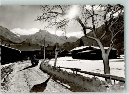 Hinterstein Hinteres Dorf Pferdeschlitten Winter