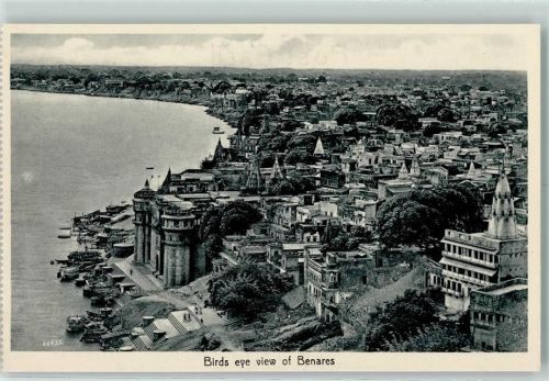Benares 1930 Birds eye view of Benares AK