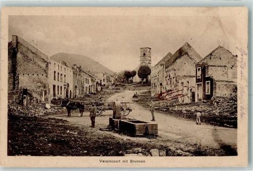 Vexaincourt 1916 Feldpost WK I Kirche