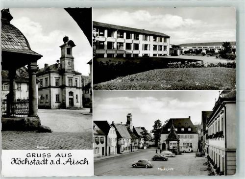 Höchstadt Rathaus Marktplatz Schule