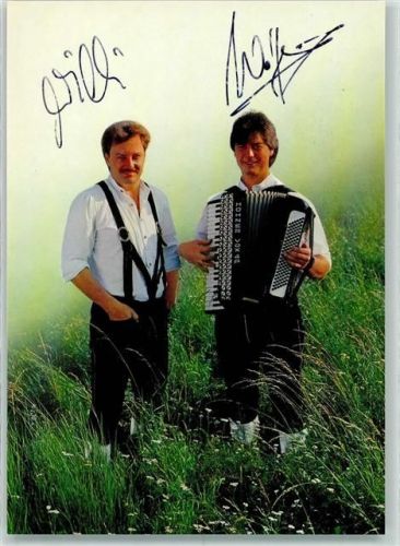 Original Naabtal Duo Originalautogramm Schlagersänger