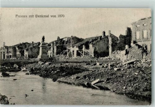 Fresnes 1916 Denkmal Feldpost WK I