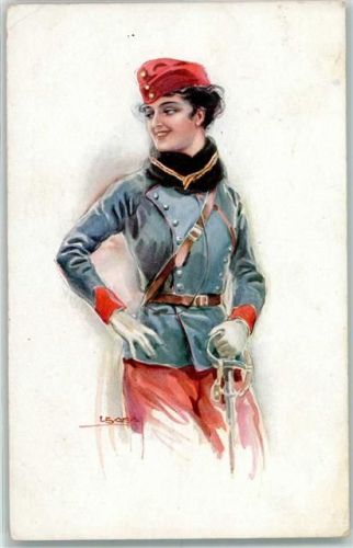 1918 Verlag Erkal Serie 331-6 - Frau beim Militär