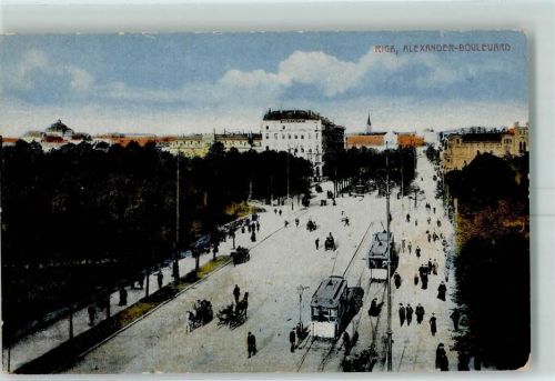 Riga Straßenbahn Alexanderboulevard