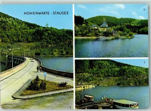 Hohenwarte Hohenwarte Stausee Sperrmauer Linkenmühle Dampferanlegestelle