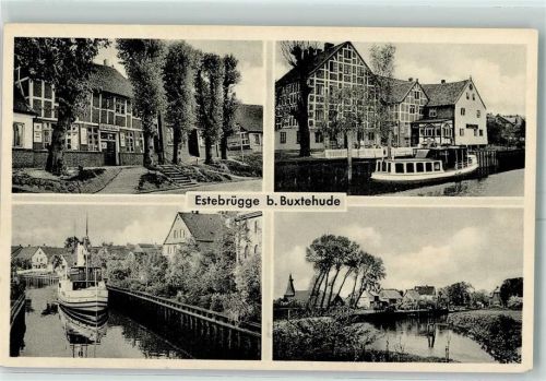 Estebrügge Rückseite mit Abschürfungen bzw Kleberesten