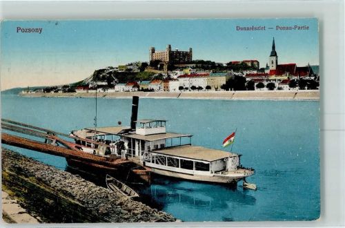 Bratislava 1915 Hafen Burg Feldpost WK I