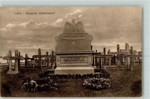 Lens 1916 Kriegerdenkmal Feldpost WK I
