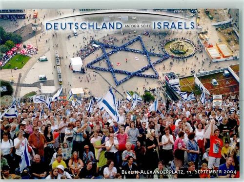 Berlin Mitte Deutschland an der Seite Israels 2004 Kundgebung am Jesus Tag Politik