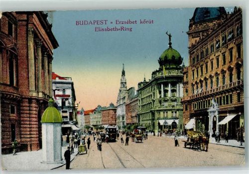 Budapest Straßenbahn Litfaßsäule Eleisbath-ring