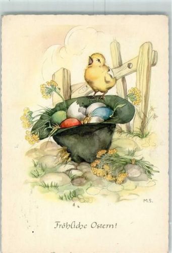 1952 sign. M.Savelsberg Ostern AK