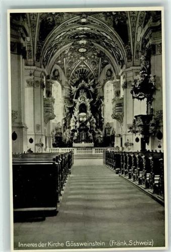 Gößweinstein Kirche Innenaufnahme